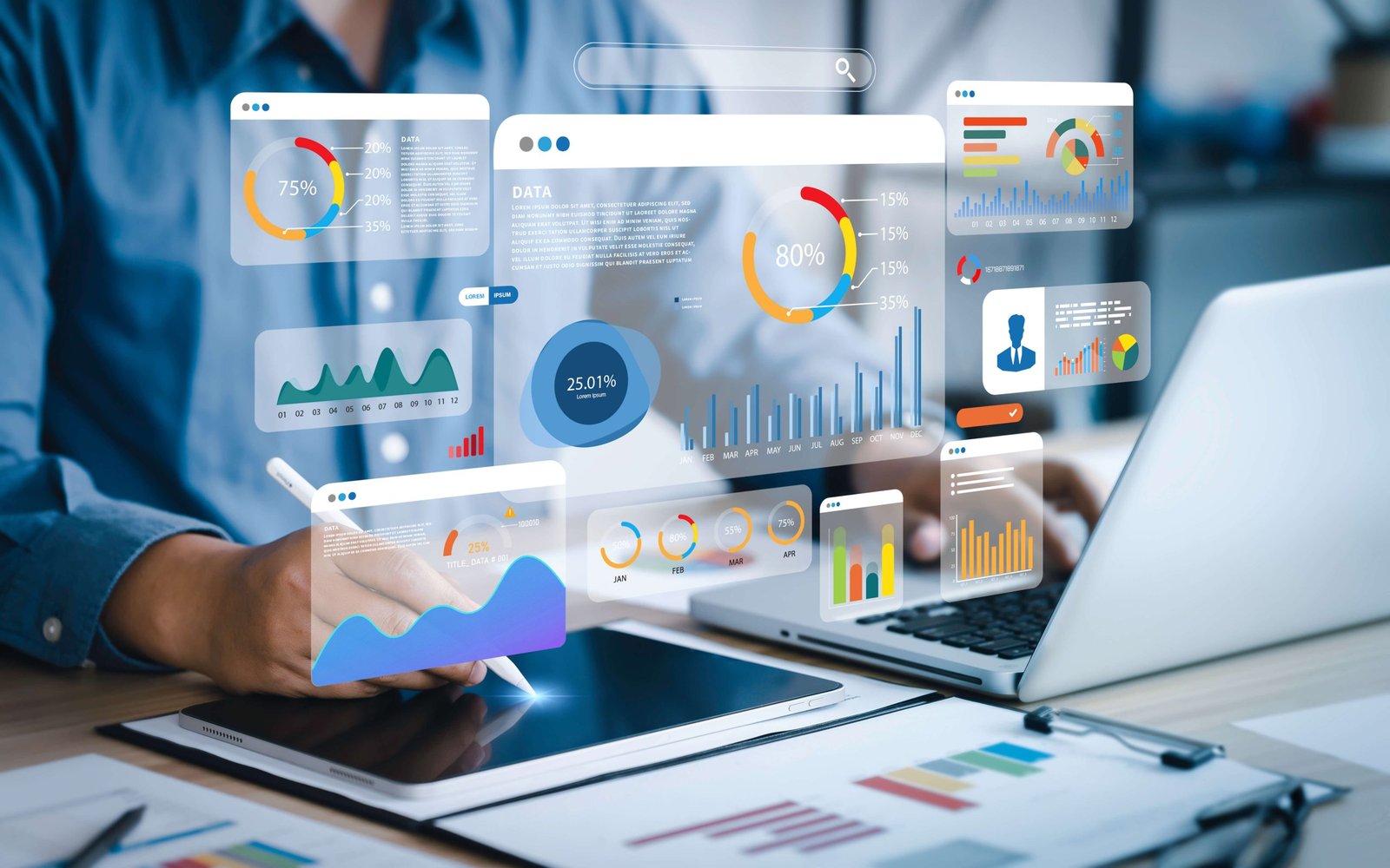 Digital marketing strategy dashboard